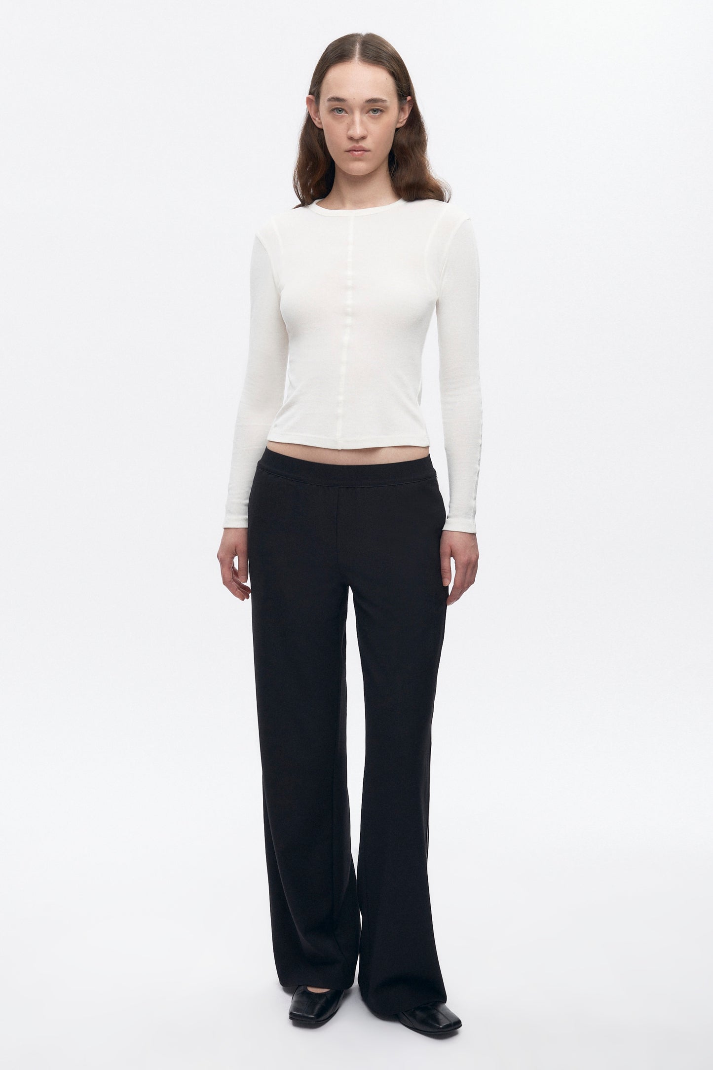 Women's Trace Longsleeve in Marshmallow