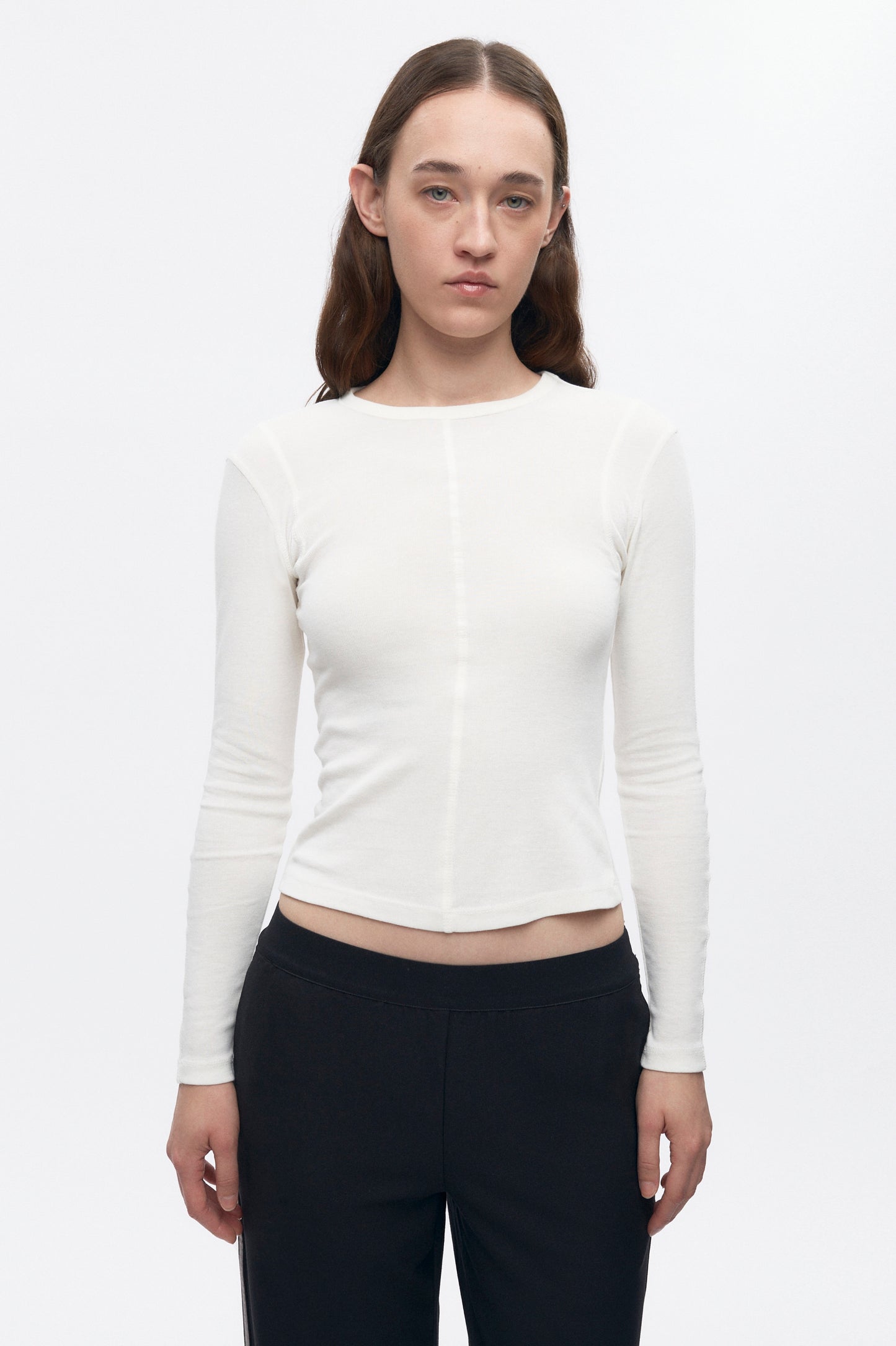 Women's Trace Longsleeve in Marshmallow