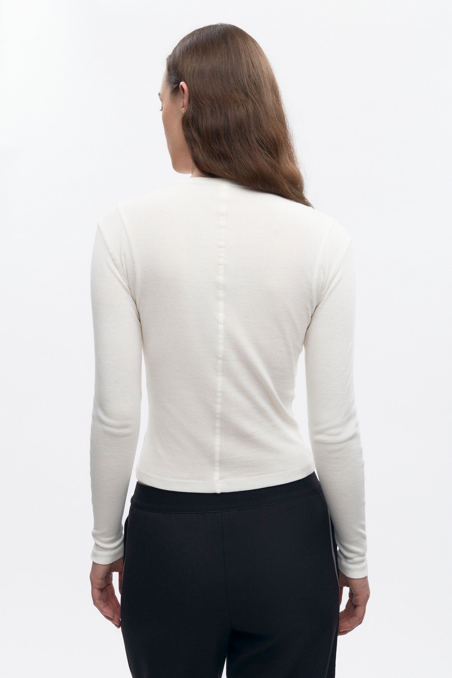 Women's Trace Longsleeve in Marshmallow