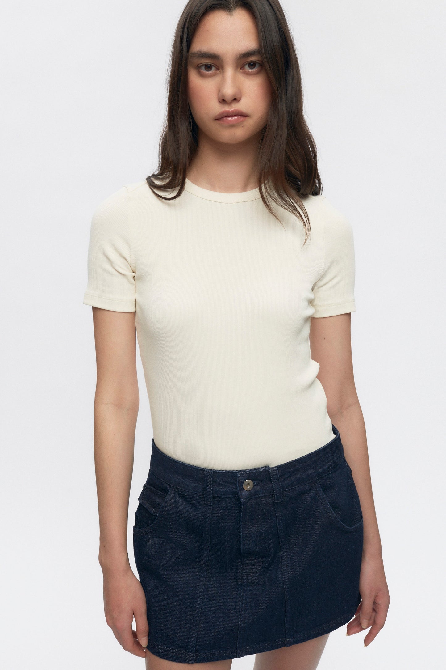 Women's Utility Denim Mini in Raw