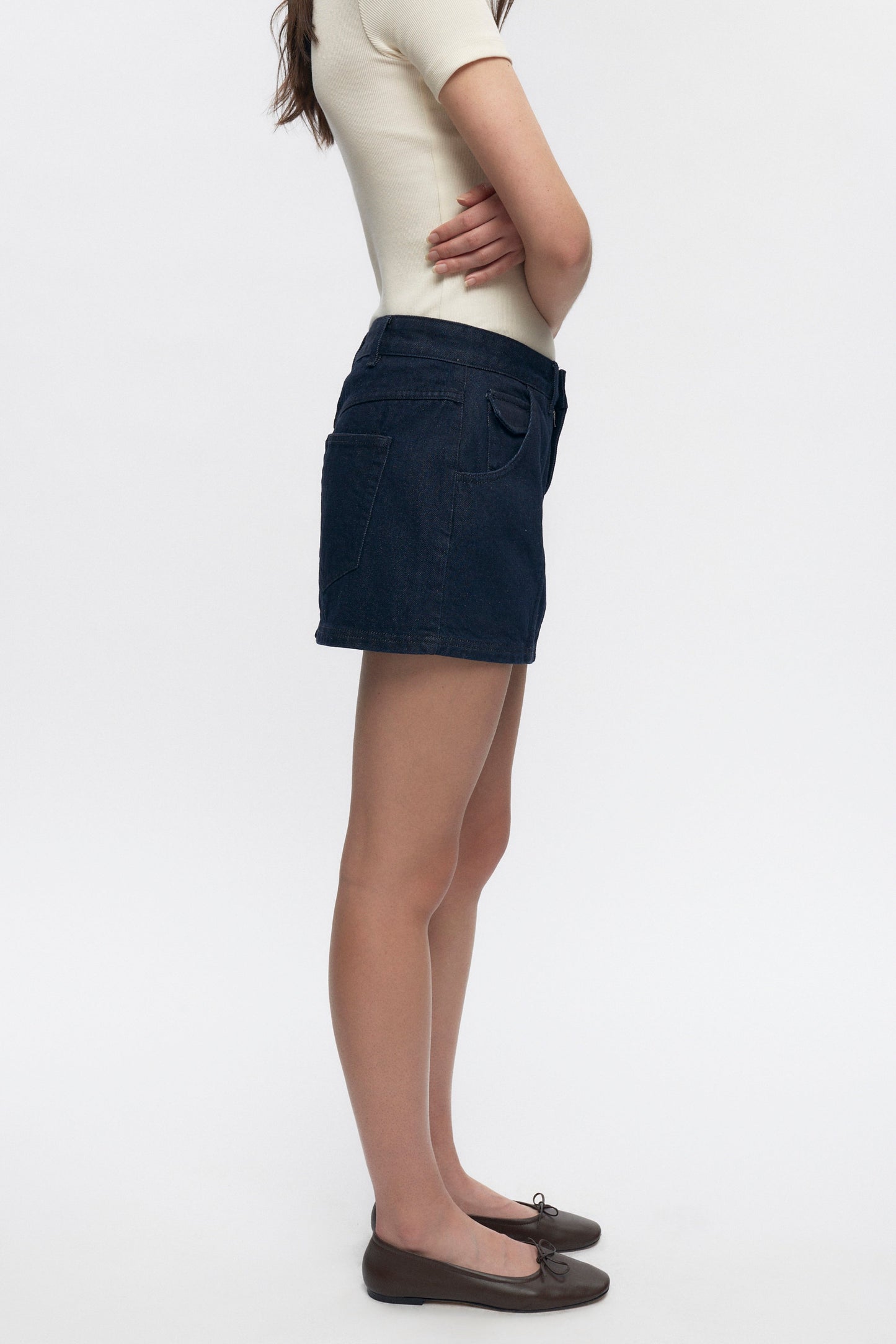 Women's Utility Denim Mini in Raw