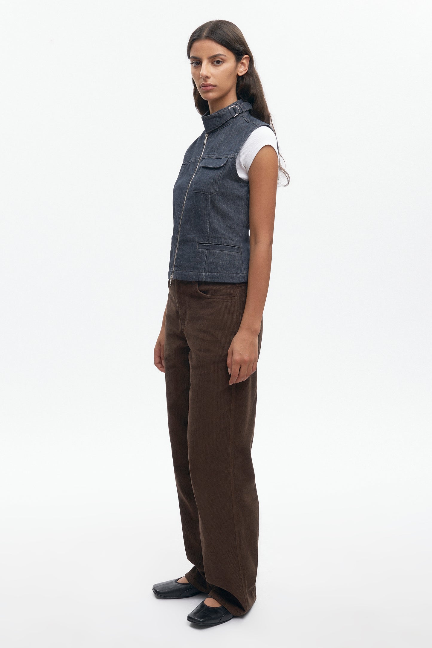 Women's Utility Vest  in Grey