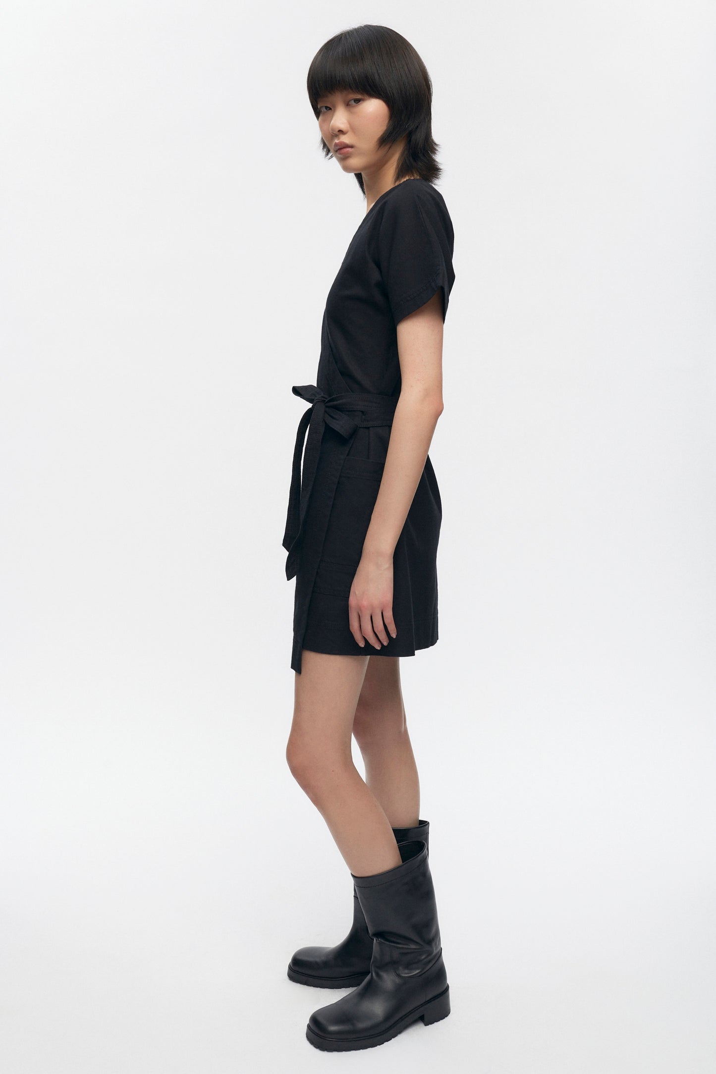 Women's Wrap Dress in Black