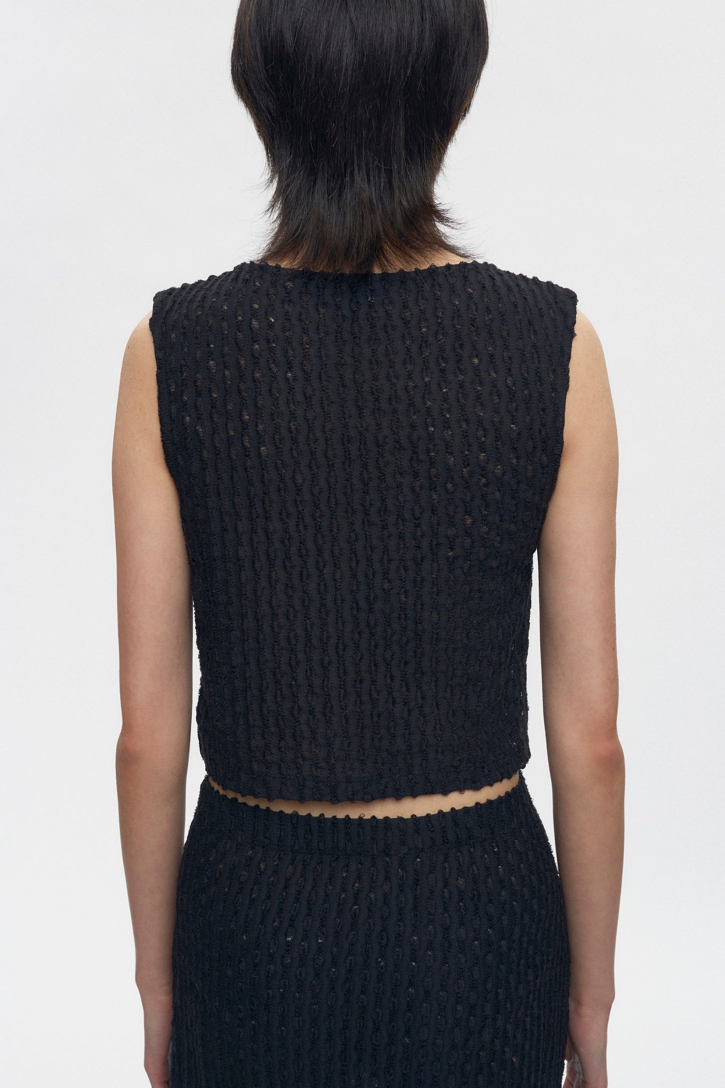 Women's Yasmina Boatneck Tank in Black