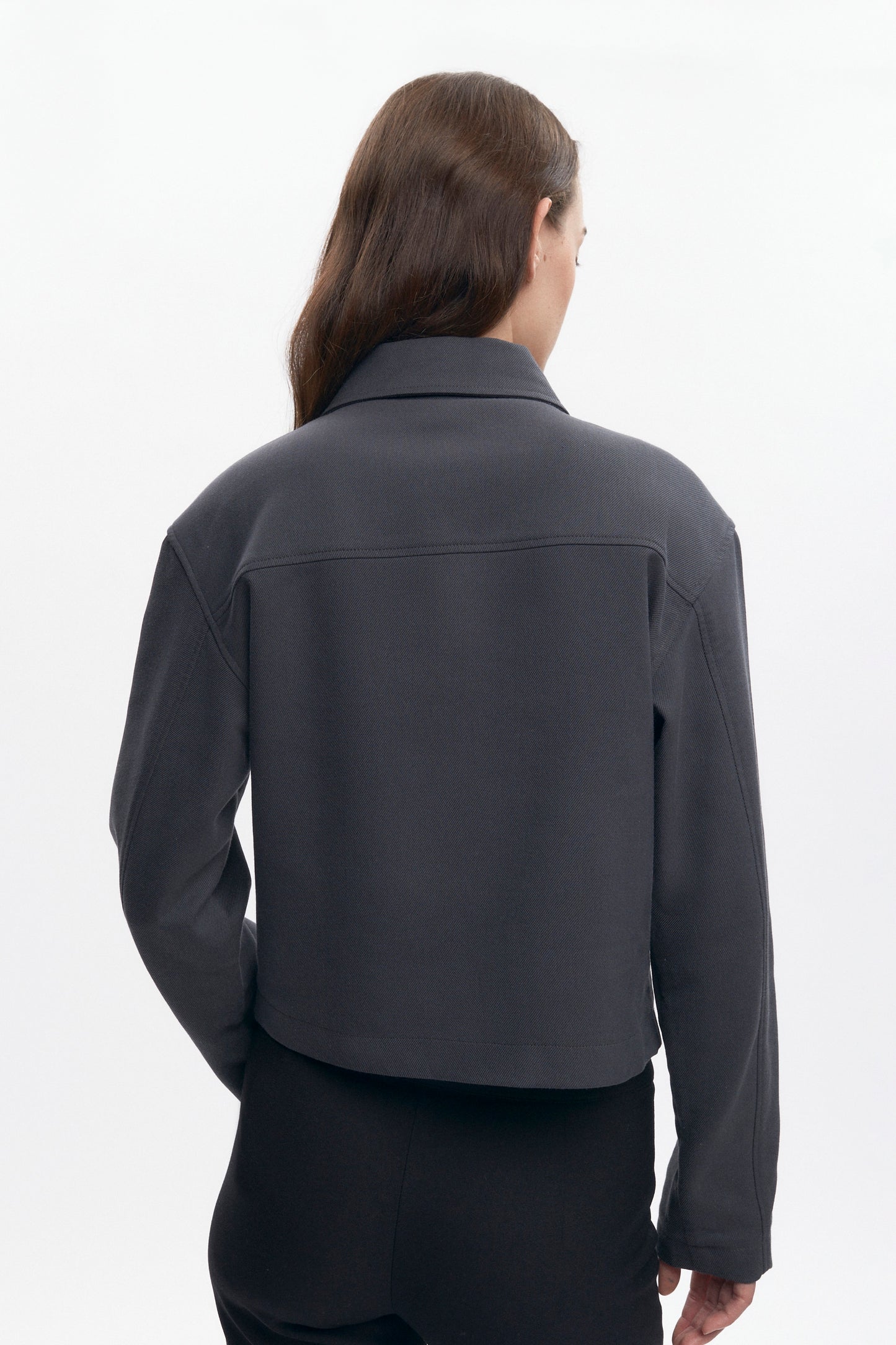 Women's Zip Up Jacket in Charcoal