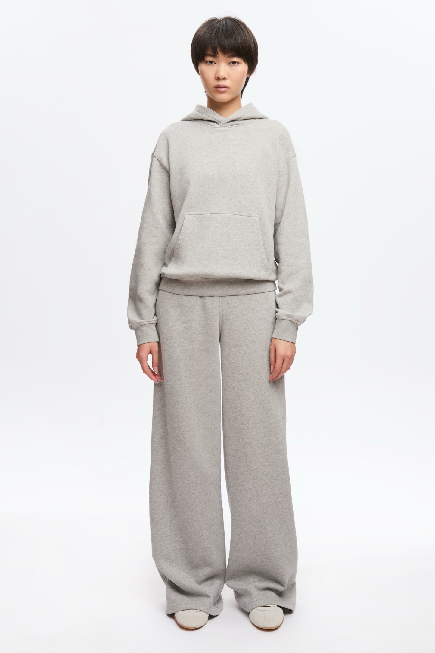 Women's Essential Hoodie in Heather Grey