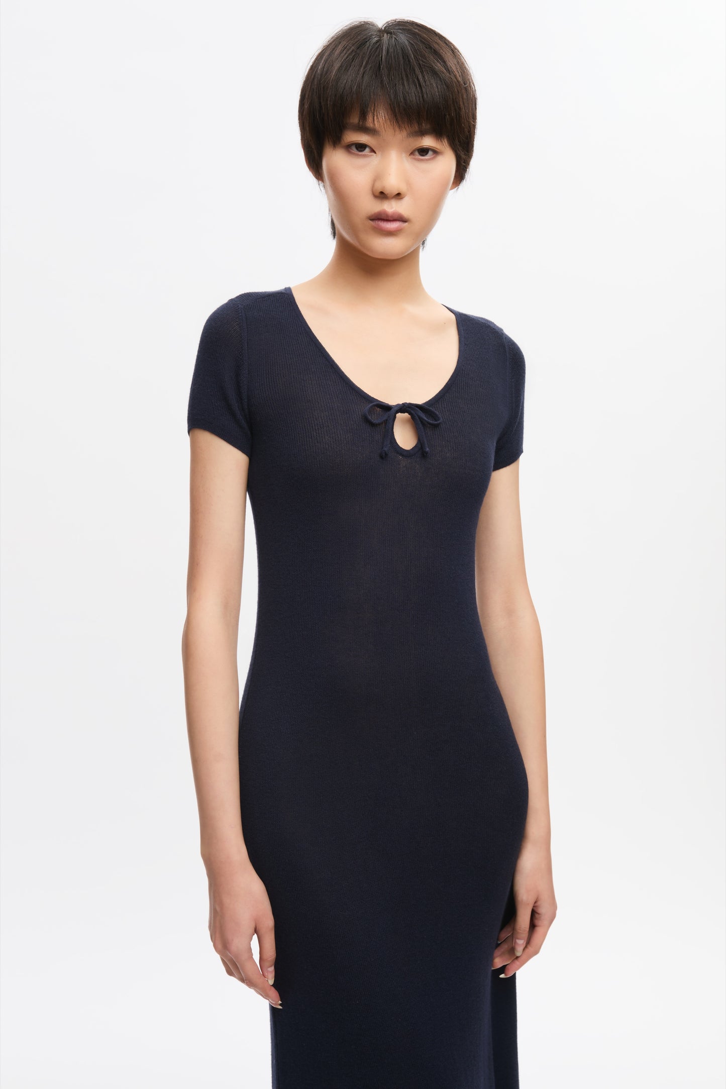 Women's Iris Knit Dress in Midnight