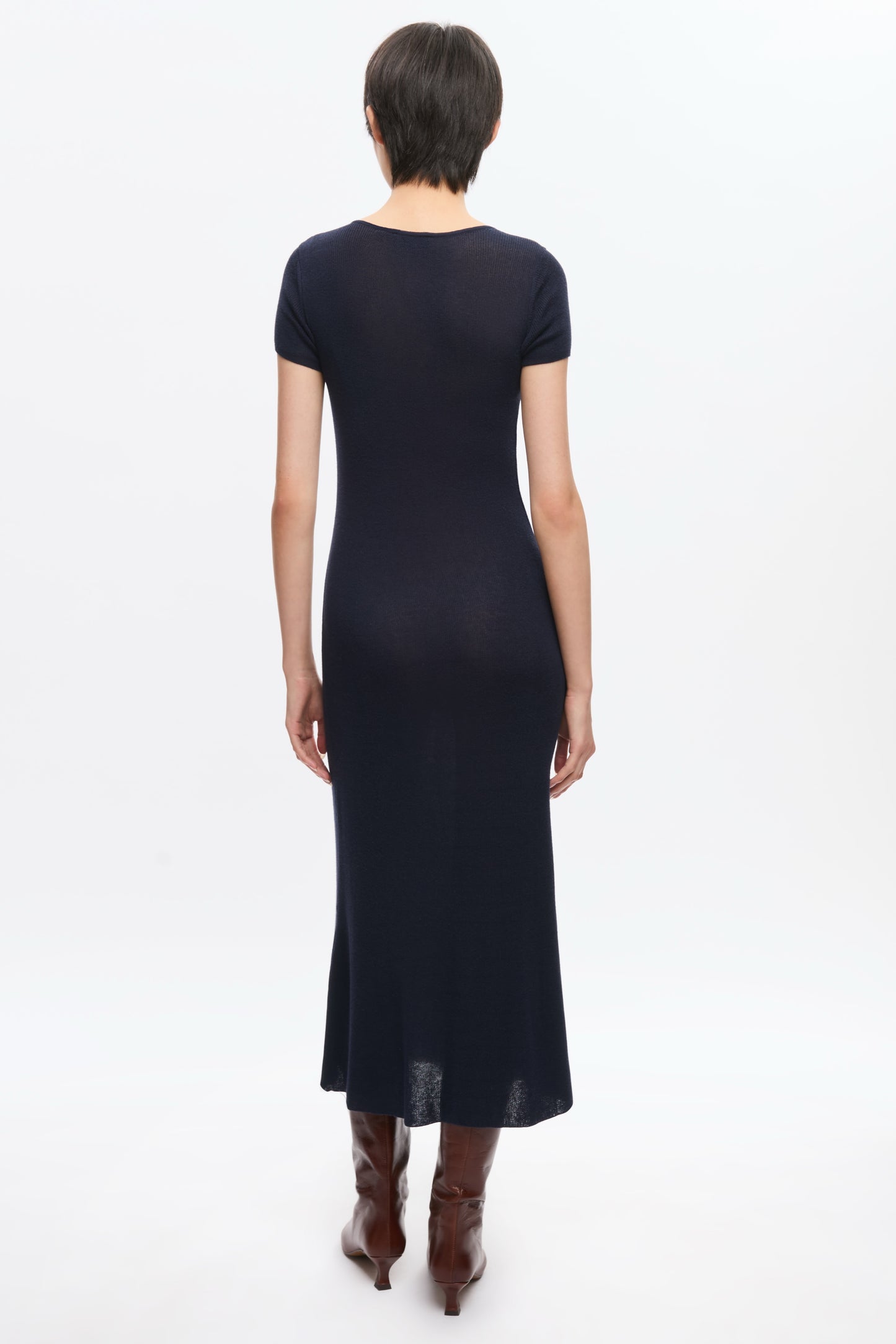 Women's Iris Knit Dress in Midnight
