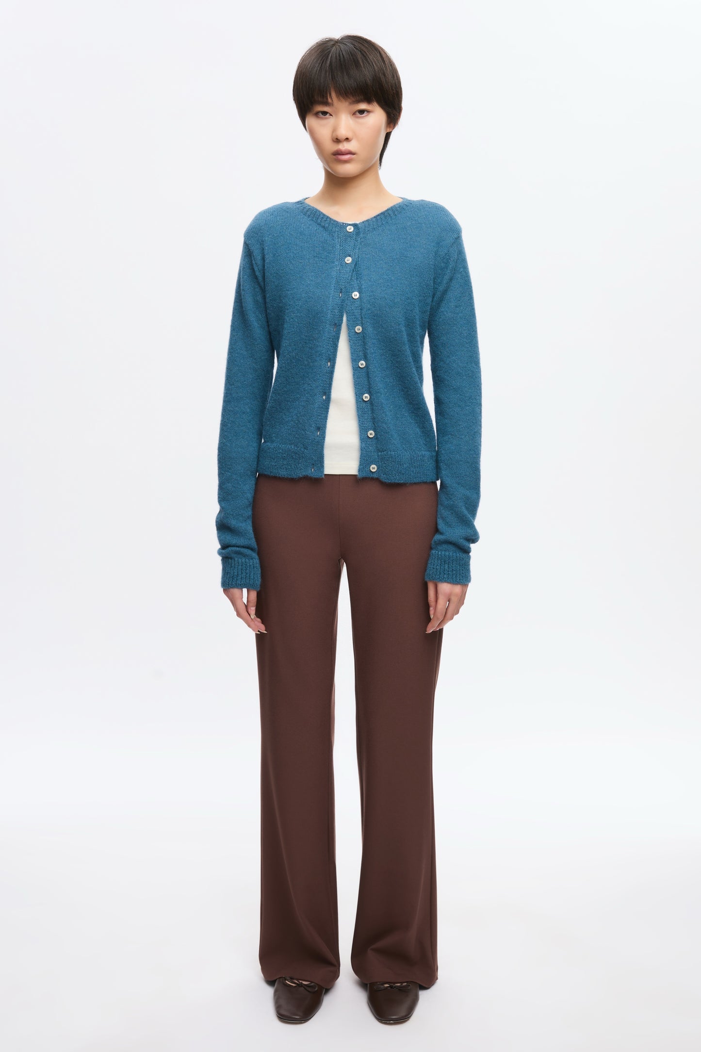 Women's Noor Fuzzy Cardigan in Delta