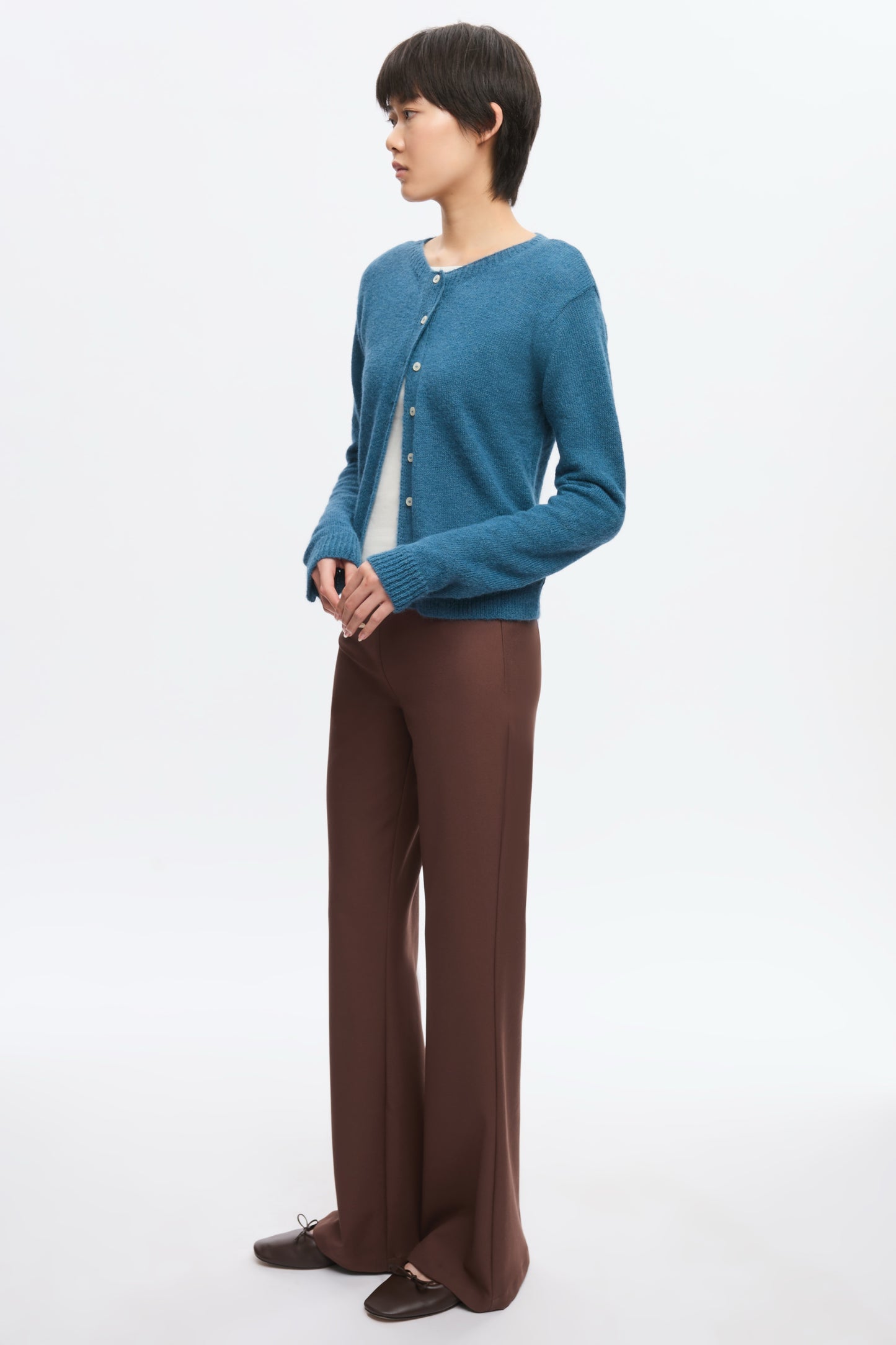 Women's Noor Fuzzy Cardigan in Delta