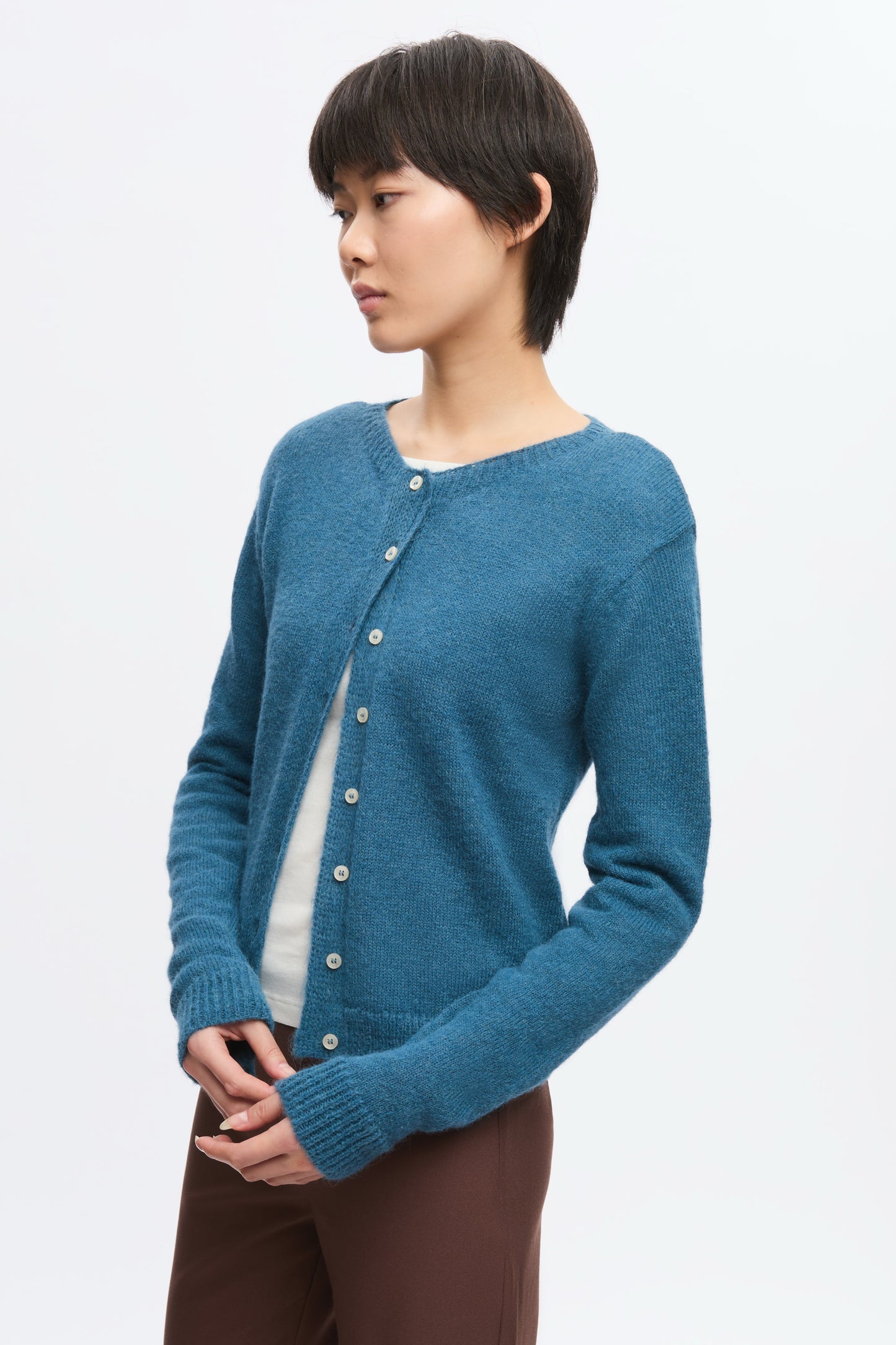 Women's Noor Fuzzy Cardigan in Delta