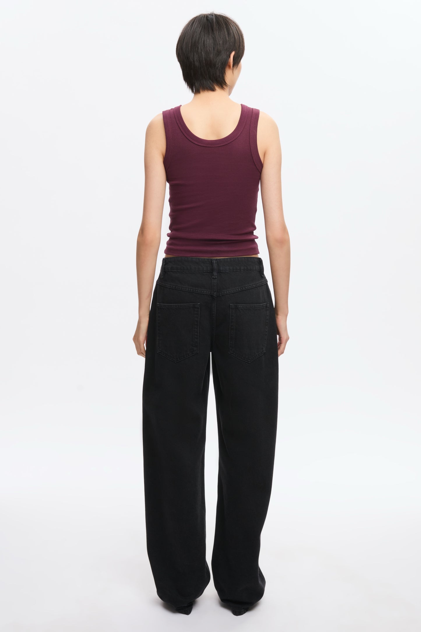 Women's Scoop Tank in Plum