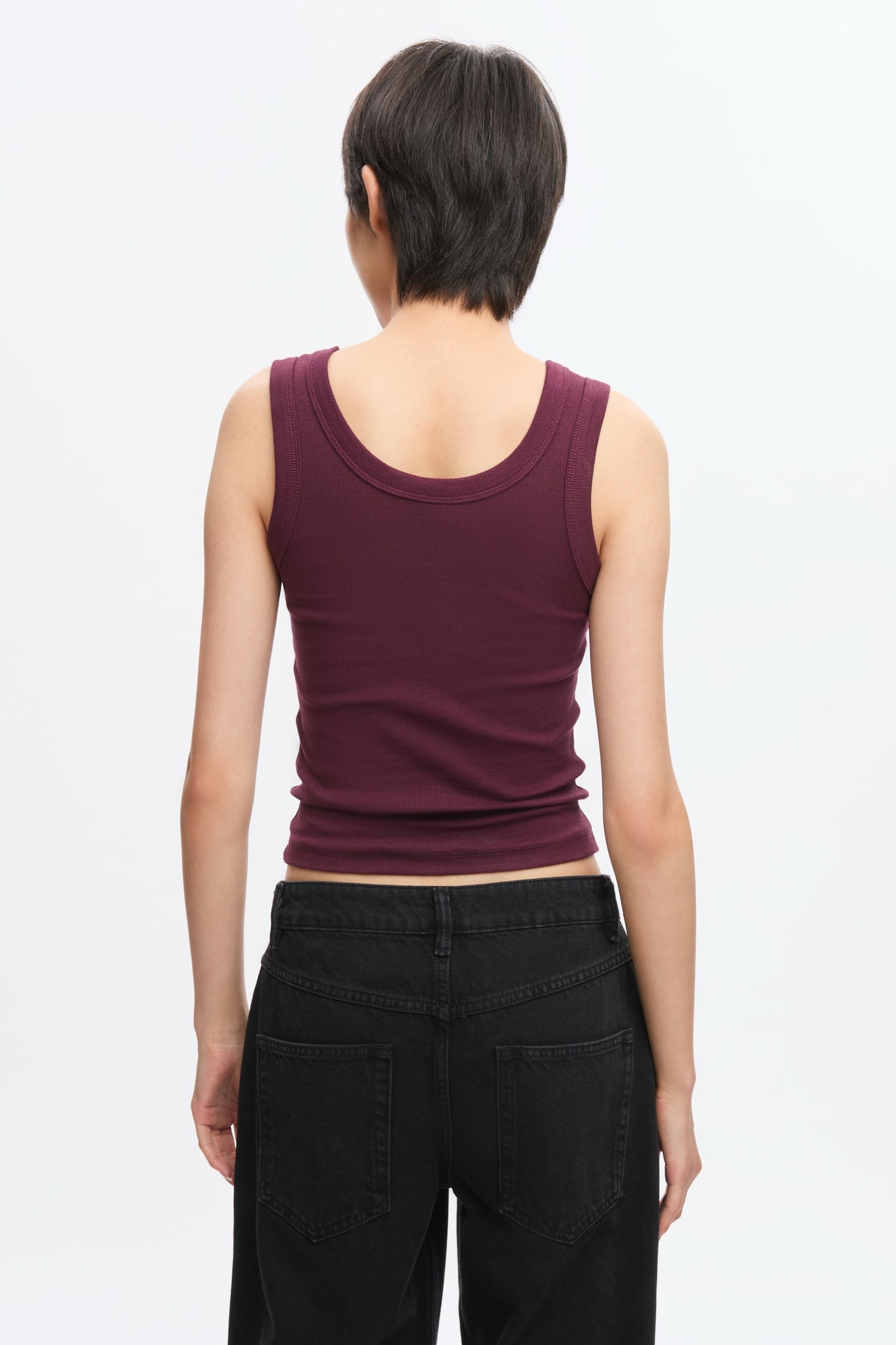 Women's Scoop Tank in Plum