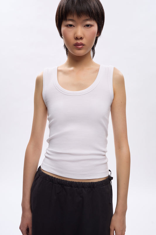 Women's Set Tank in White