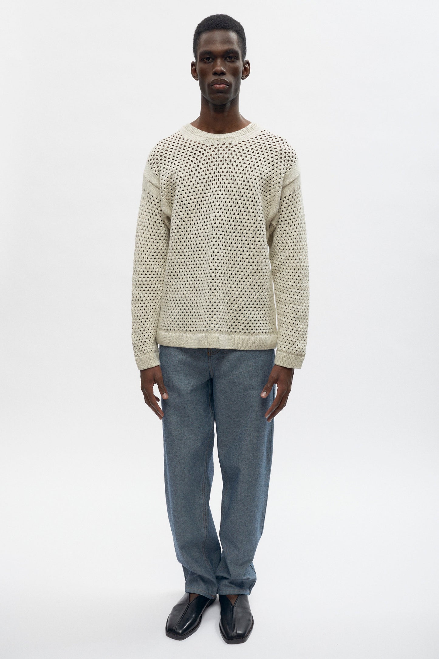 Men's Mina Sweater in Oat Melange