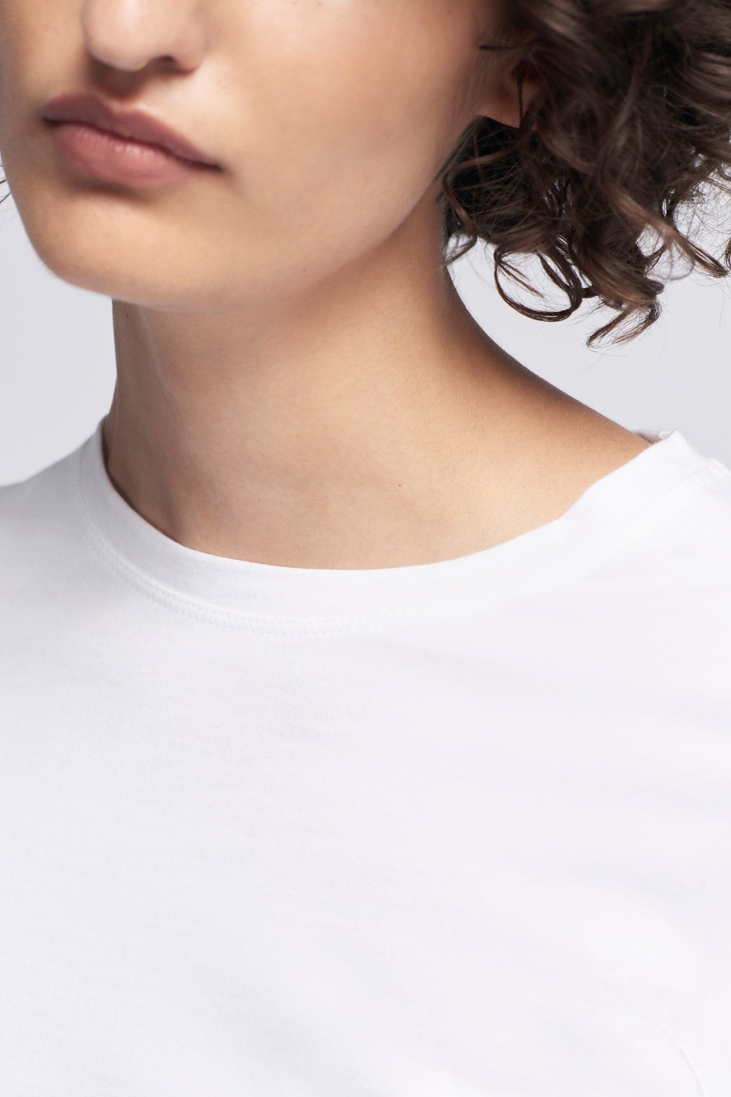 Women's Essential Crew in White