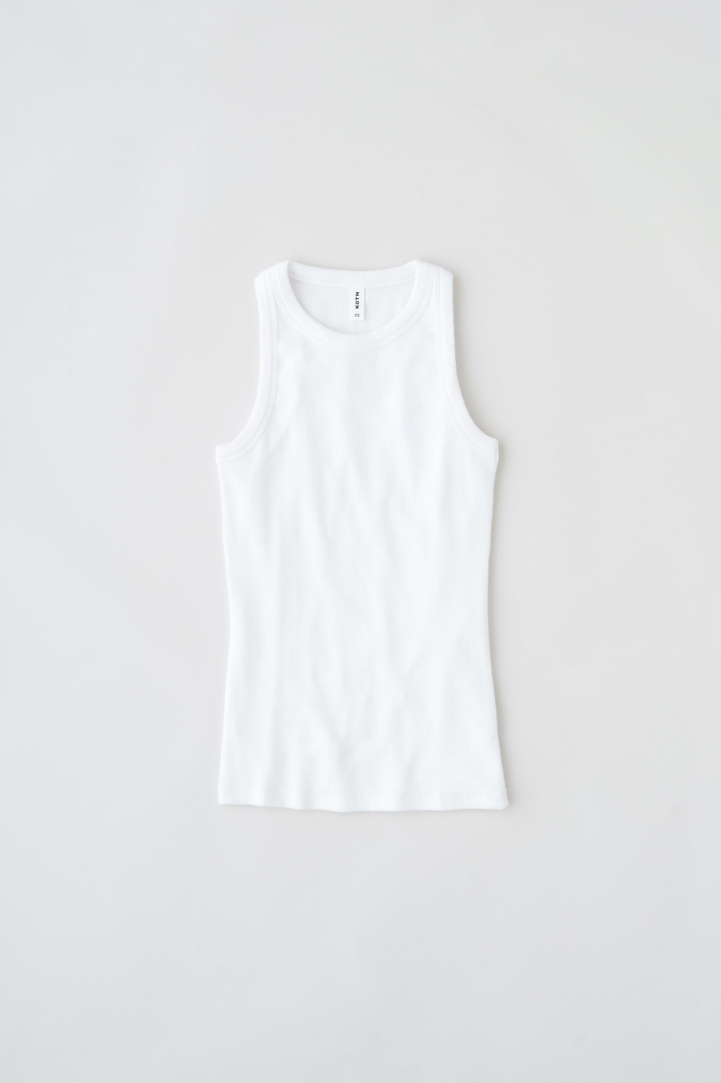 Women's Racer Tank in White
