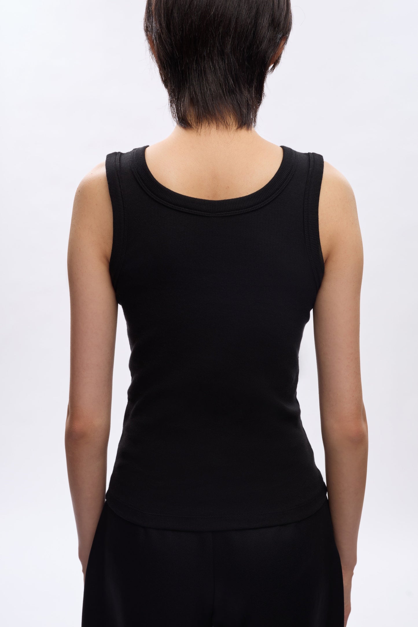 Women's Set Tank in Black