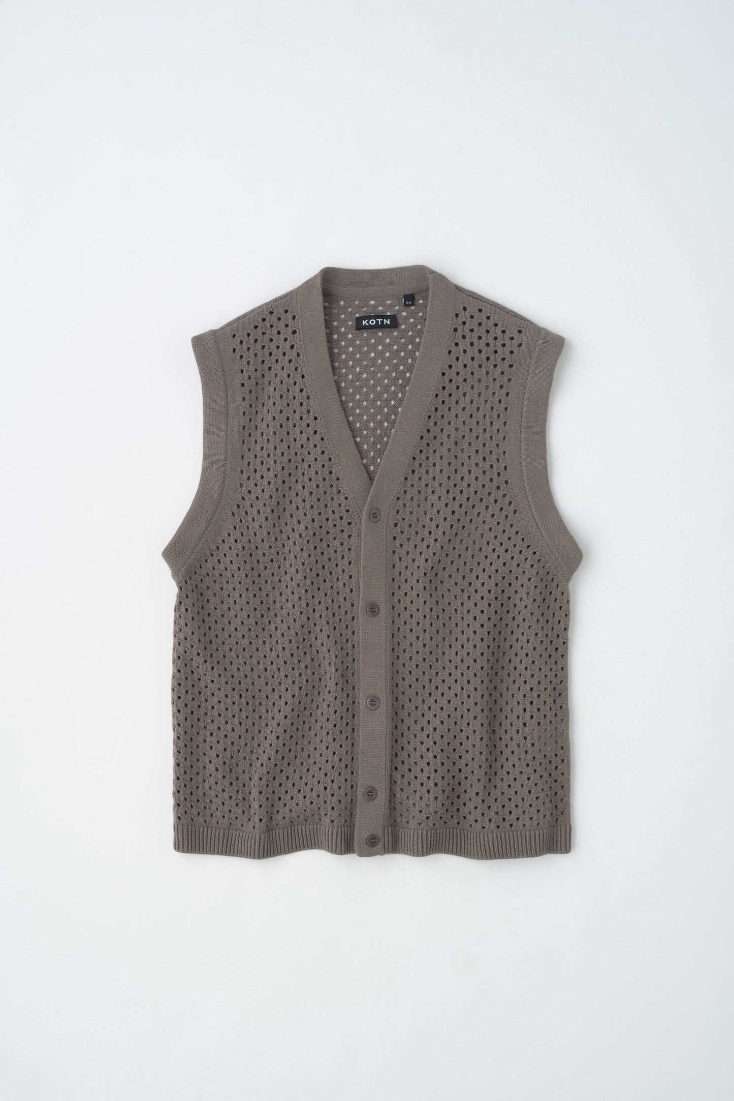 Men's Mina Vest in Dark Taupe