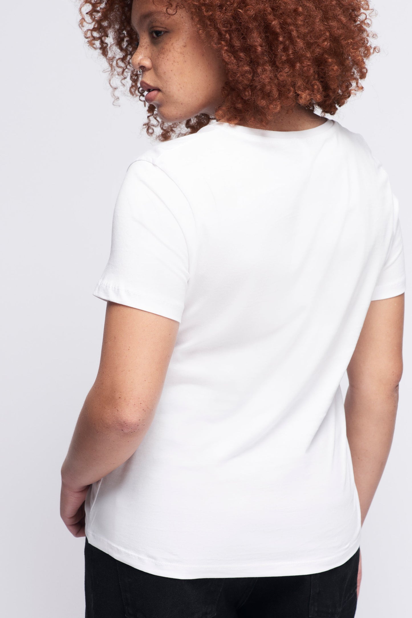 Women's Essential Crew in White